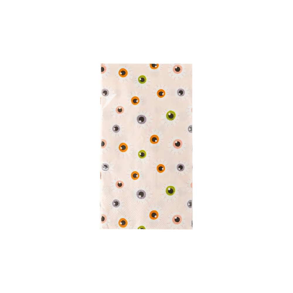 EYEBALLS PAPER GUEST TOWEL NAPKIN My Mind’s Eye Halloween Party Supplies Bonjour Fete - Party Supplies