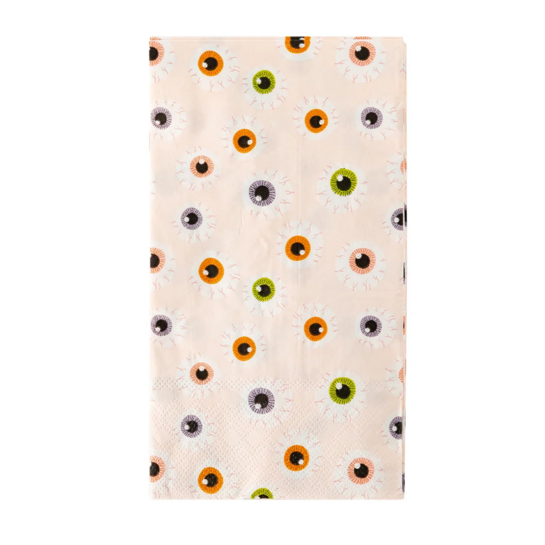 EYEBALLS PAPER GUEST TOWEL NAPKIN My Mind’s Eye Halloween Party Supplies Bonjour Fete - Party Supplies