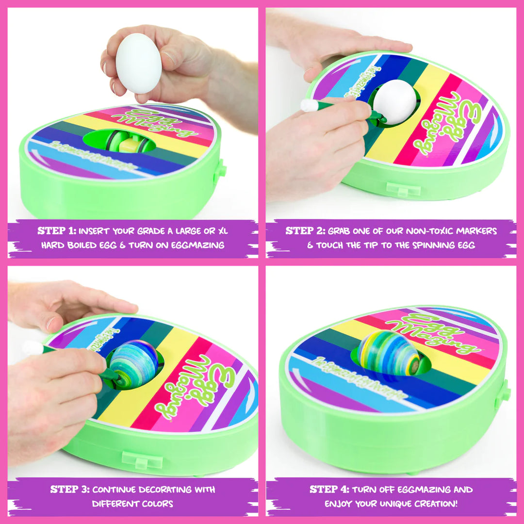 THE EGGMAZING EGG DECORATOR Hey Buddy Hey Pal Investments, LLC Easter Crafts & Egg Decorating Bonjour Fete - Party Supplies