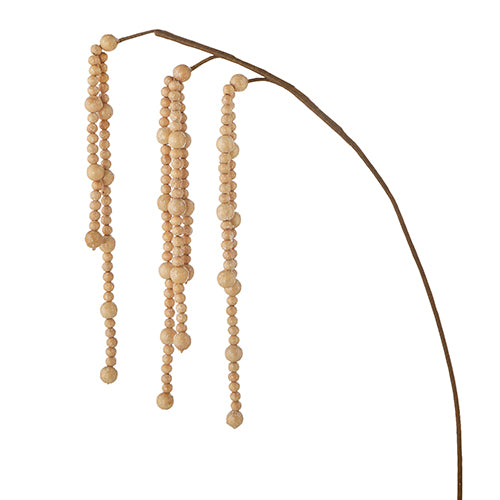 WOOD BEAD HANGING SPRAY Raz Bonjour Fete - Party Supplies