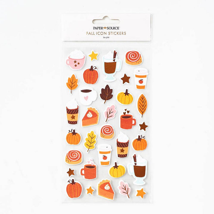 FALL ICON STICKERS Paper Source Wholesale Stickers & Temporary Tattoos Bonjour Fete - Party Supplies