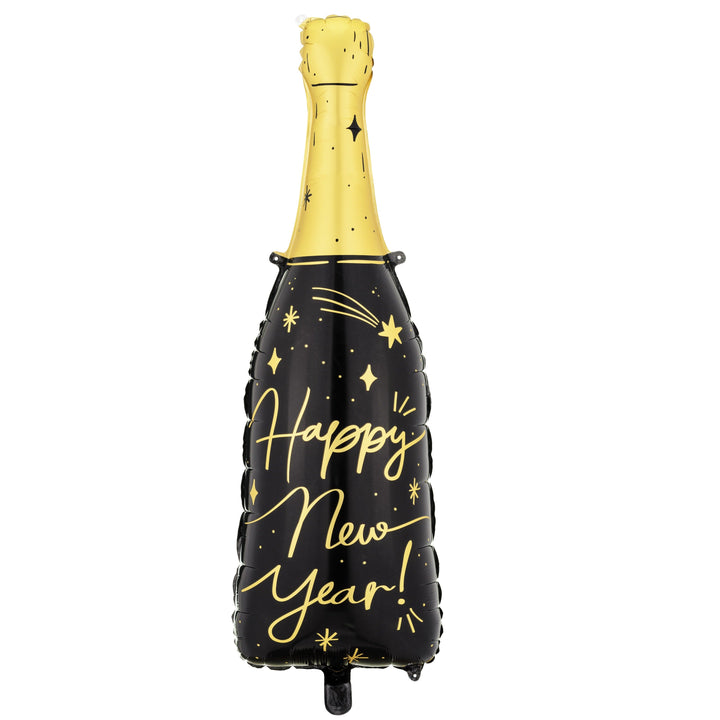 HAPPY NEW YEAR'S CHAMPAGNE BOTTLE BALLOON Party Deco Balloon Bonjour Fete - Party Supplies