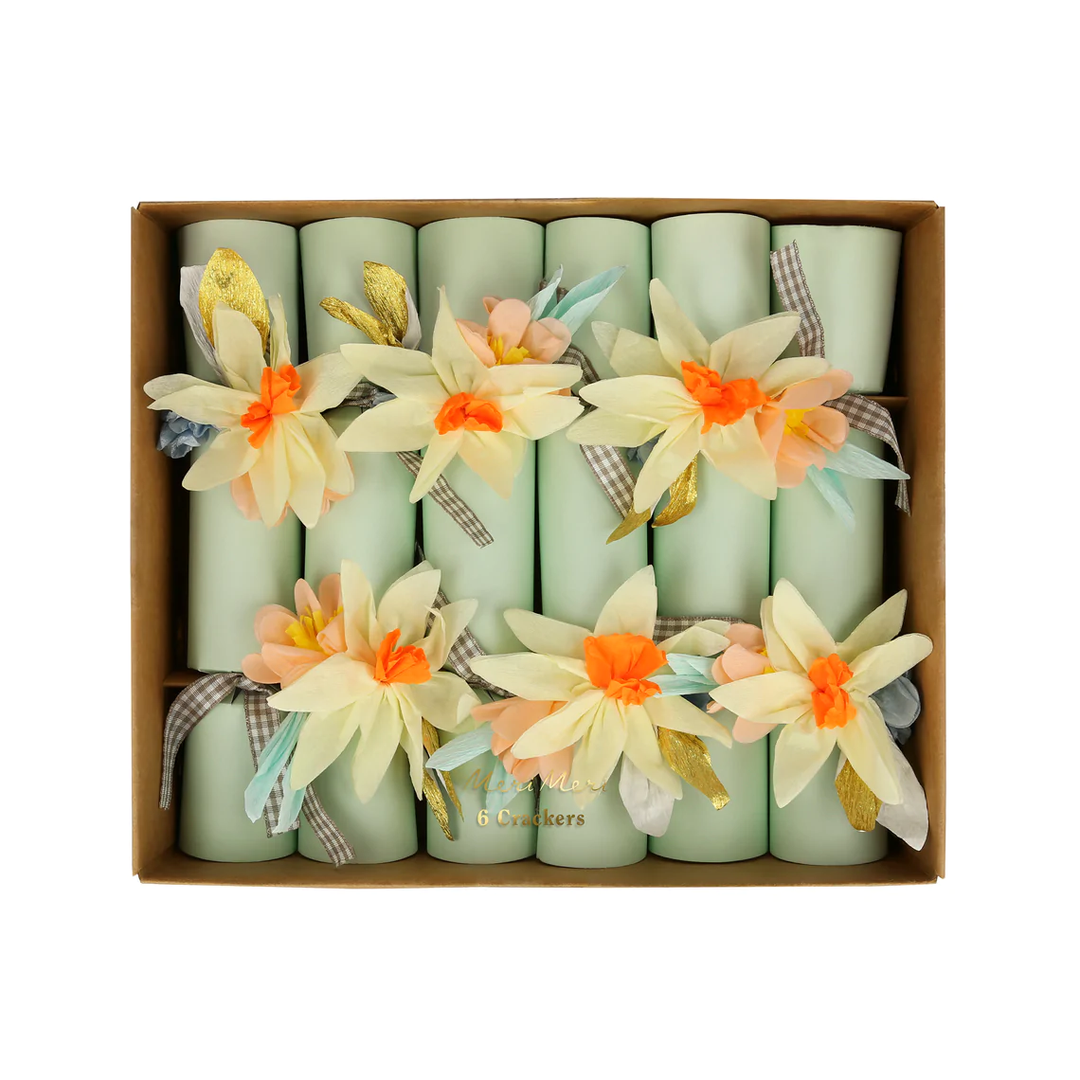 FLORAL CRACKERS Meri Meri Pinatas | Surprise Balls | Party Crackers Bonjour Fete - Party Supplies