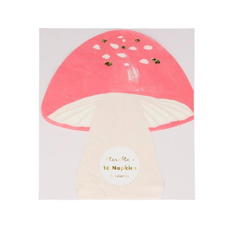 FAIRY TOADSTOOL NAPKINS Meri Meri Napkins Bonjour Fete - Party Supplies
