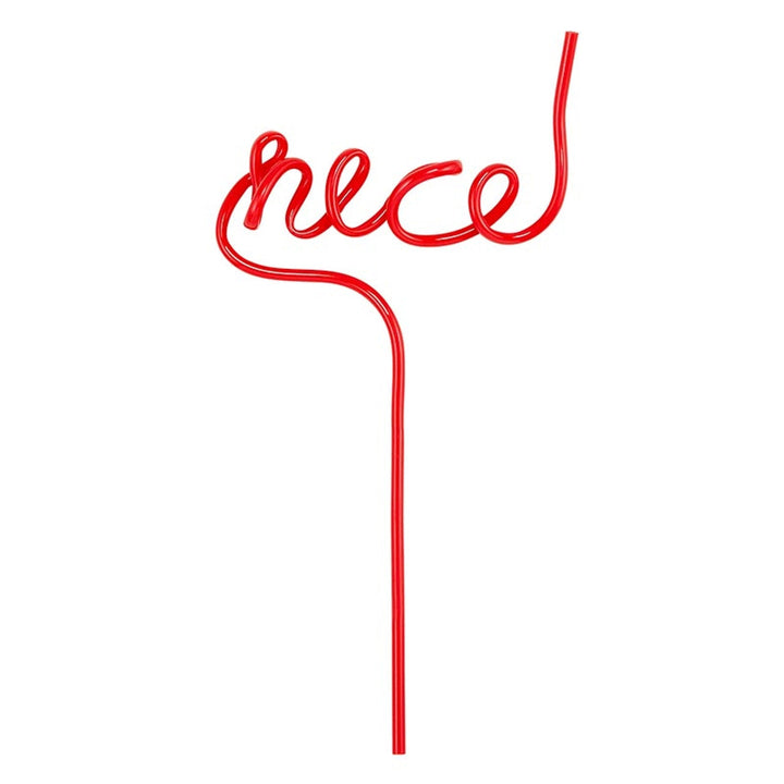 NICE WORD STRAW Santa Barbara Design Studio by Creative Brands Christmas Holiday Party Supplies Bonjour Fete - Party Supplies