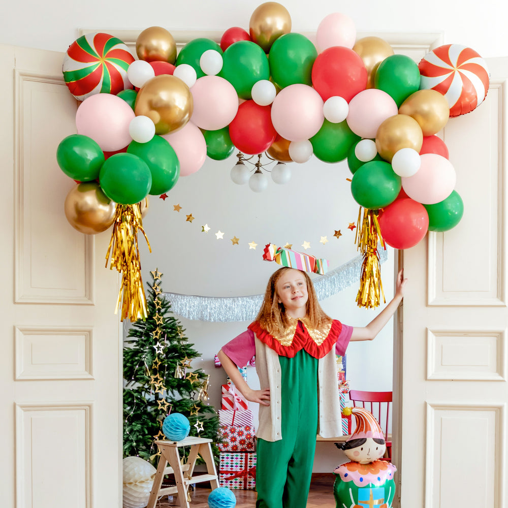 CHRISTMAS CANDY BALLOON GARLAND Party Deco Christmas Party Decor Bonjour Fete - Party Supplies