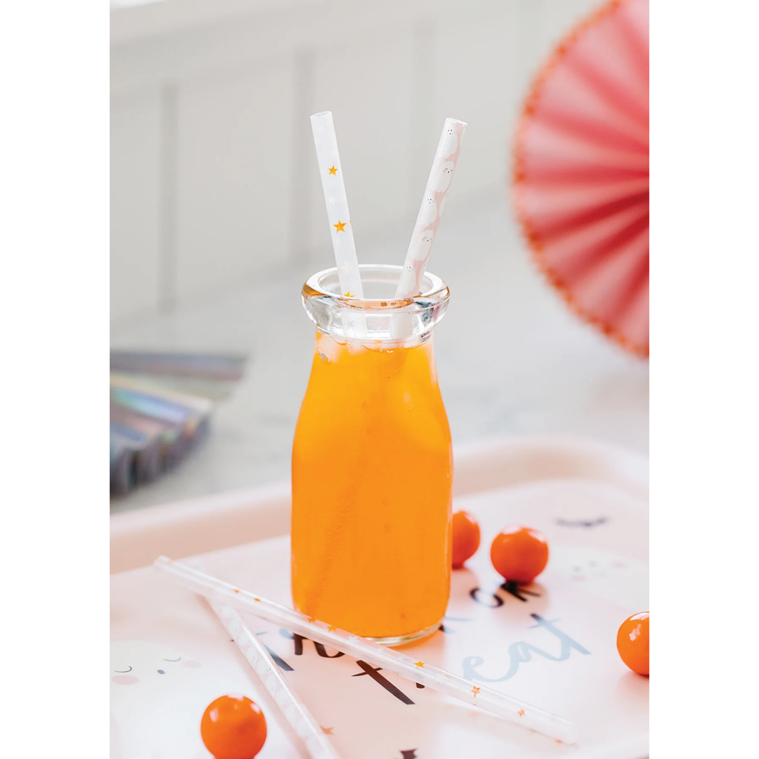 GHOSTS AND STARS REUSABLE STRAWS My Mind’s Eye Halloween Party Supplies Bonjour Fete - Pastel Halloween Party Supplies
