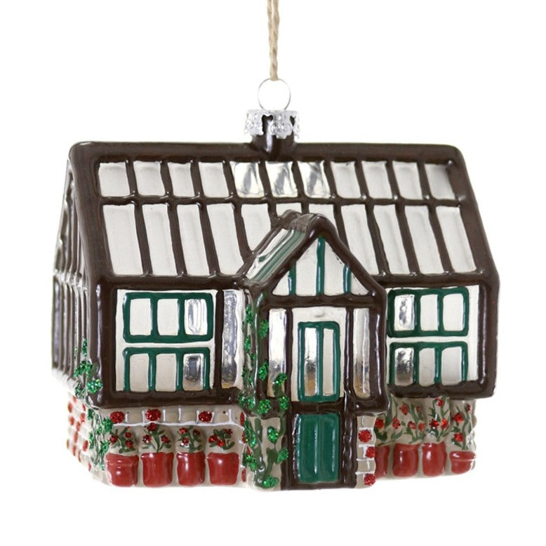 GREENHOUSE ORNAMENT Cody Foster Co. Christmas Ornament Bonjour Fete - Party Supplies