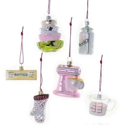 KITCHEN ITEMS CHRISTMAS ORNAMENTS Cody Foster Co. Christmas Ornament Bonjour Fete - Party Supplies