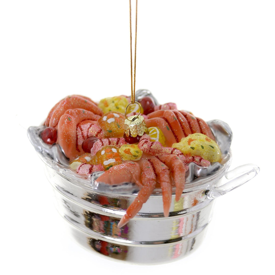 CRAB BOIL ORNAMENT Cody Foster Co. Christmas Ornament Bonjour Fete - Party Supplies