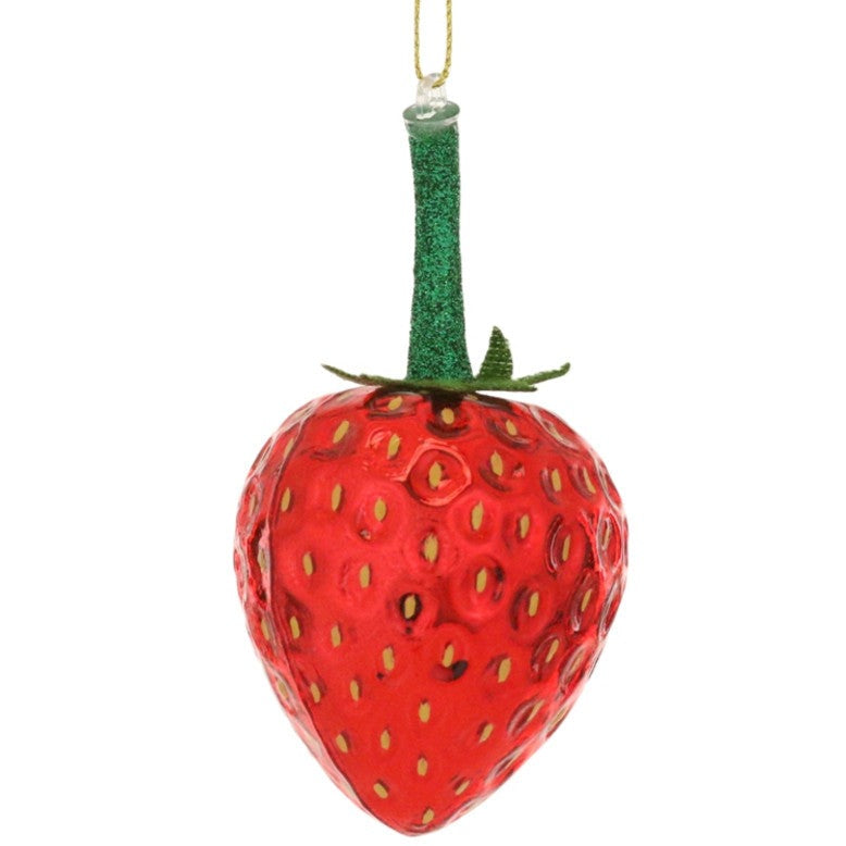 STRAWBERRY ORNAMENT BY CODY FOSTER Cody Foster Co. Christmas Ornament Bonjour Fete - Party Supplies