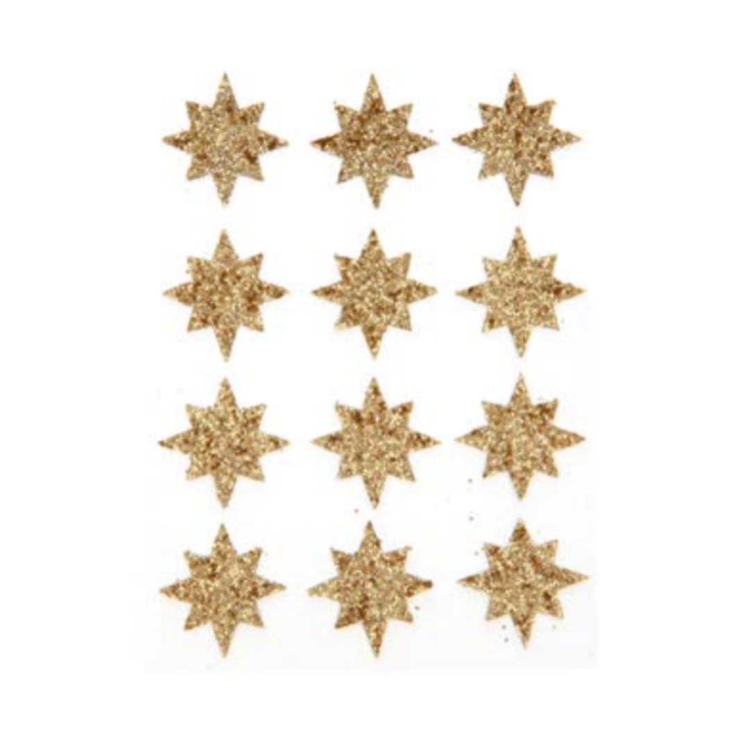 GOLD ECO GLITTER STAR STICKERS Meri Meri PASTEL TISSUE FRINGE  CHRISTMAS CRACKERS Bonjour Fete - Party Supplies