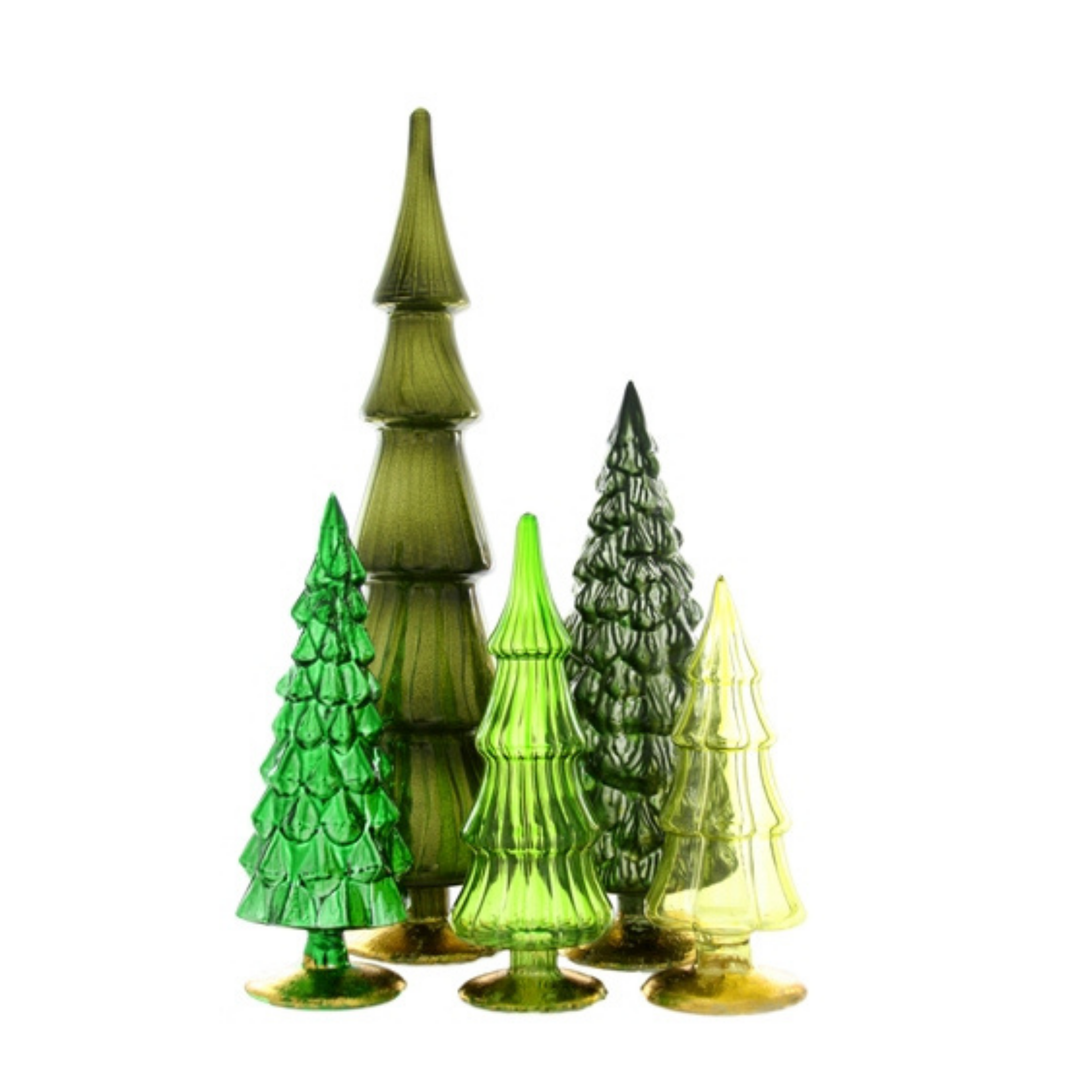GREEN GLASS HUE TREE Cody Foster Co. Decorative Trees Bonjour Fete - Party Supplies
