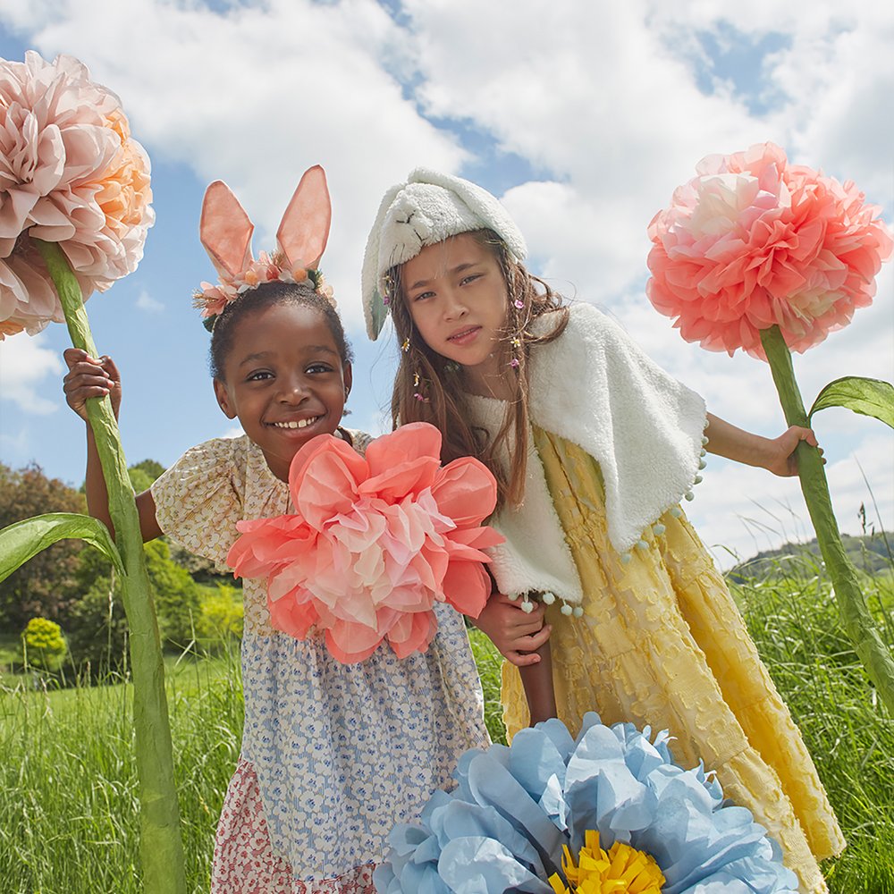 EMBELLISHED FLORAL BUNNY HEADBAND Meri Meri Kid's Accessories & Costumes Bonjour Fete - Party Supplies