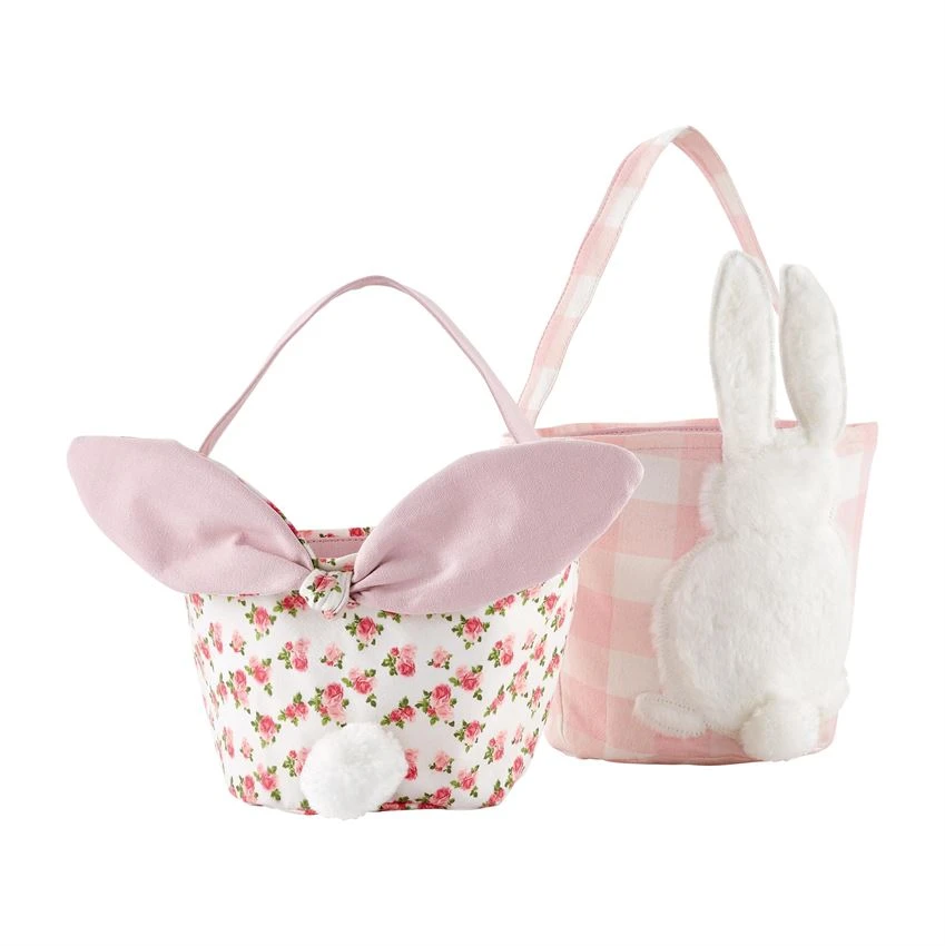GINGHAM ROSE EASTER BASKETS Mud Pie Easter Favors Bonjour Fete - Party Supplies