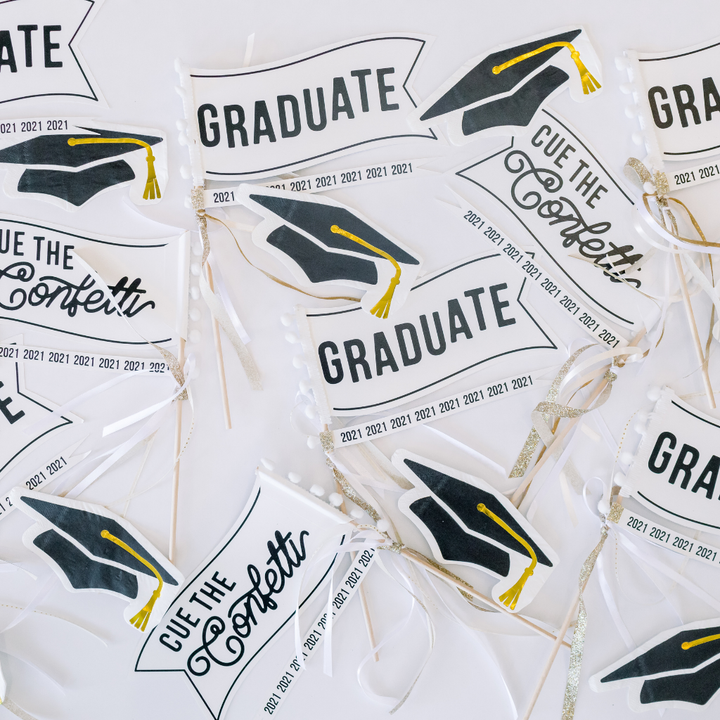 GRADUATION FLAG BY THREAD MAMA Oui Party Garlands & Banners Bonjour Fete - Party Supplies