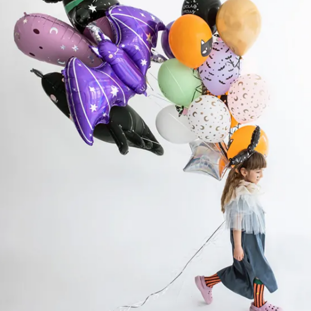 Halloween Purple Bat Balloon Bonjour Fete Party Supplies Halloween Balloons