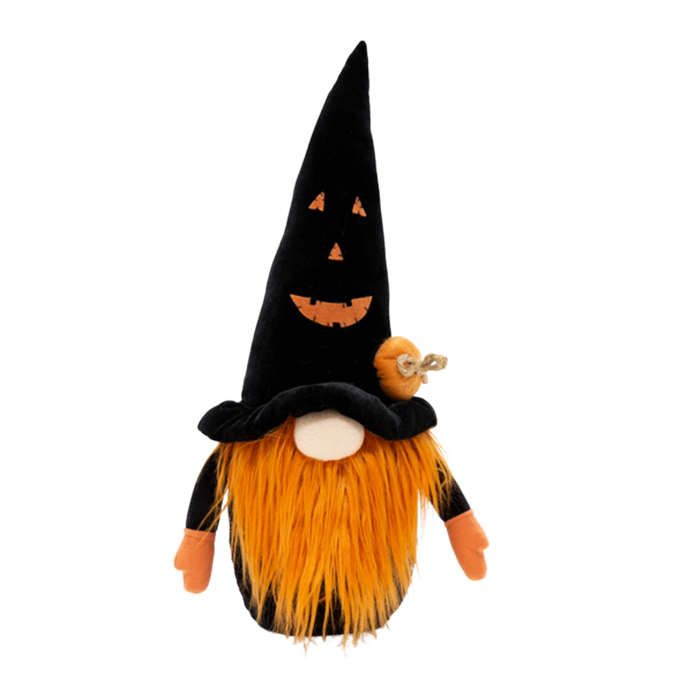 HALLOWEEN BLACK AND ORANGE GNOME Allstate Floral Halloween Home Decor Bonjour Fete - Party Supplies