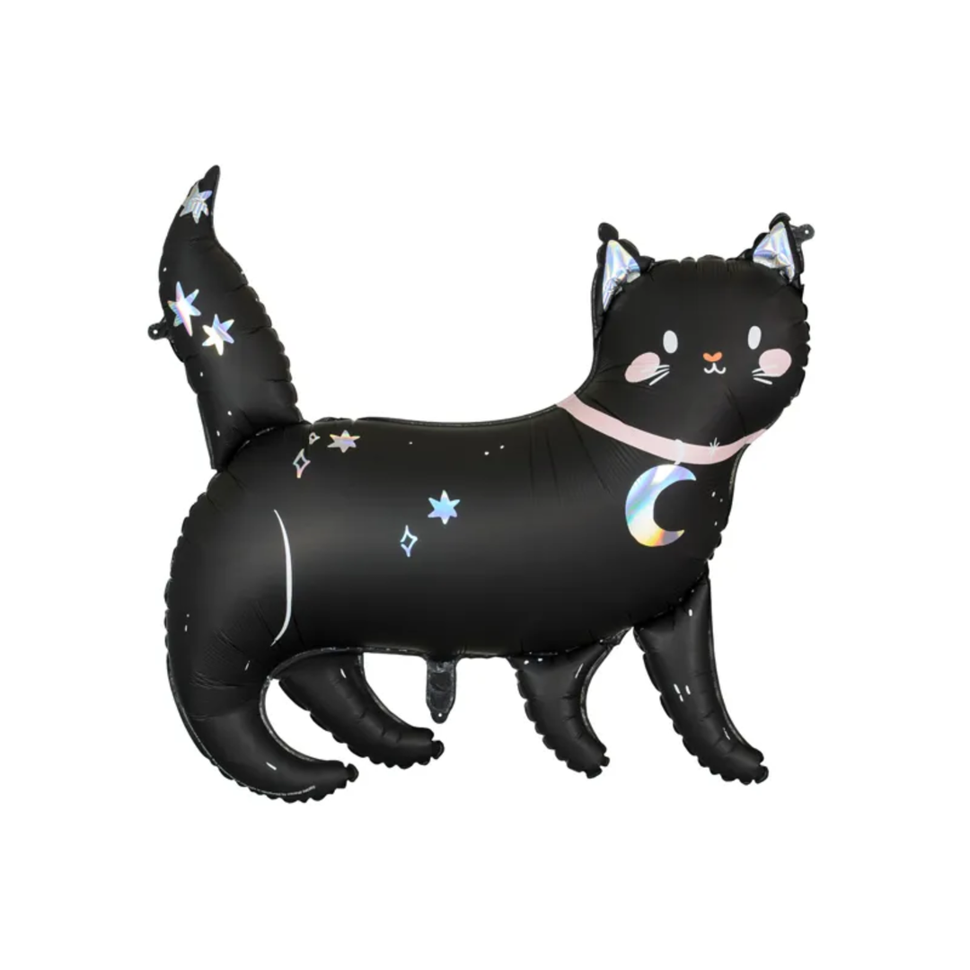 HALLOWEEN BLACK CAT BALLOON Party Deco Halloween Balloons Bonjour Fete - Party Supplies