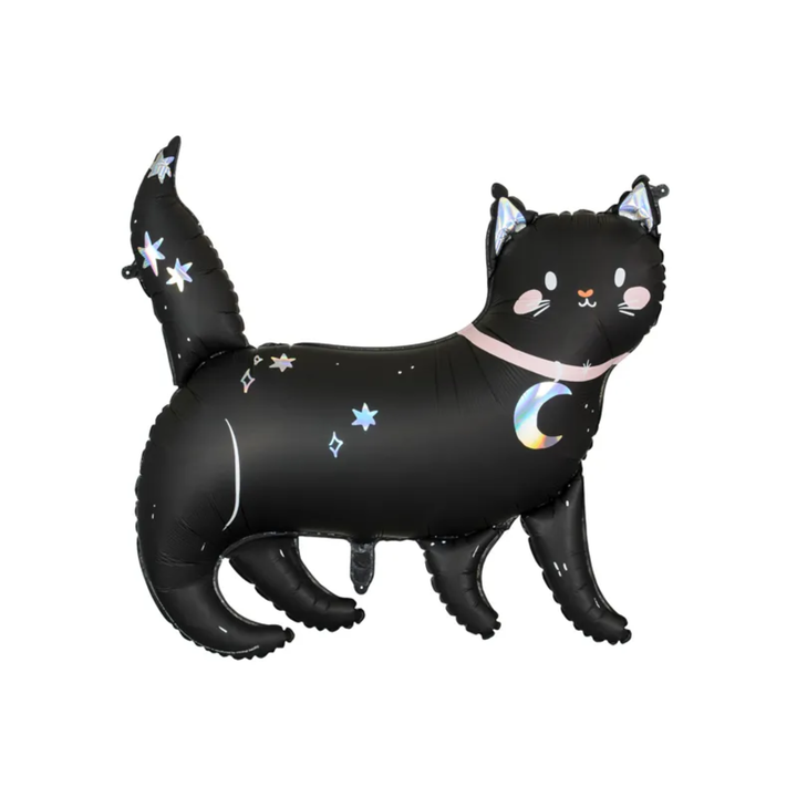 HALLOWEEN BLACK CAT BALLOON Party Deco Halloween Balloons Bonjour Fete - Party Supplies