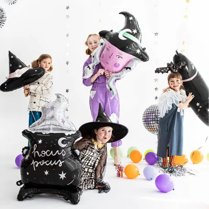 HALLOWEEN BLACK CAT BALLOON Party Deco Halloween Balloons Bonjour Fete - Party Supplies