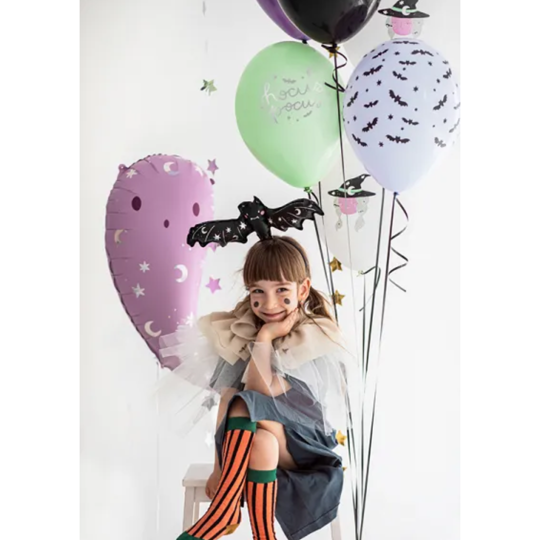 HALLOWEEN BLACK BAT BALLOON Party Deco Halloween Balloons Bonjour Fete - Party Supplies