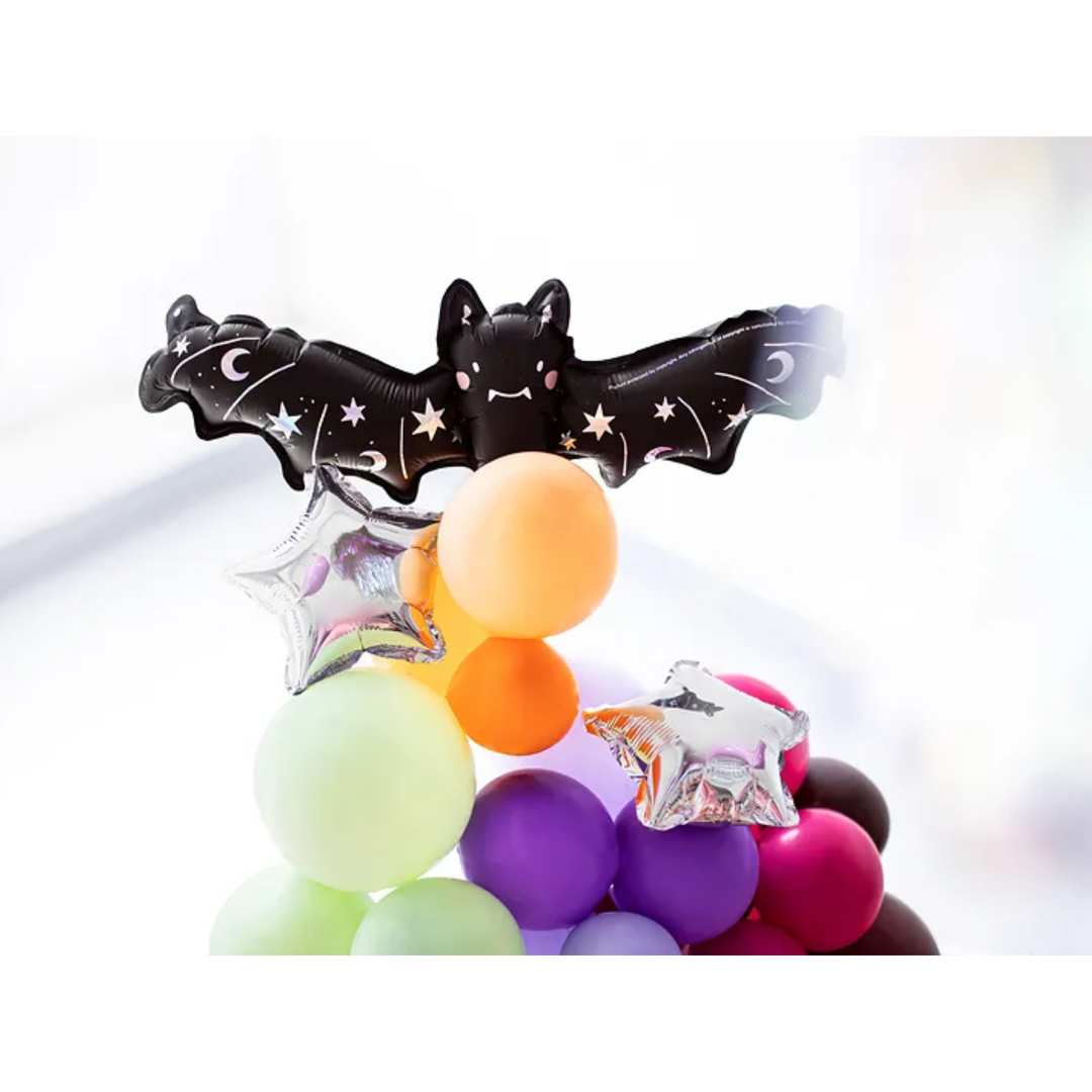 HALLOWEEN BLACK BAT BALLOON Party Deco Halloween Balloons Bonjour Fete - Party Supplies