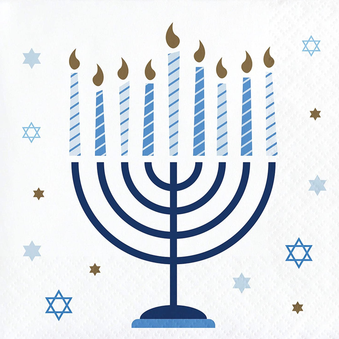 HANUKKAH CELEBRATION COCKTAIL NAPKINS Creative Converting Napkins Bonjour Fete - Party Supplies