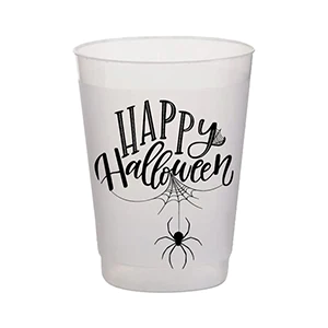 HAPPY HALLOWEEN SPIDER FROST FLEX CUP Rosanne Beck Collections Cups Bonjour Fete - Party Supplies