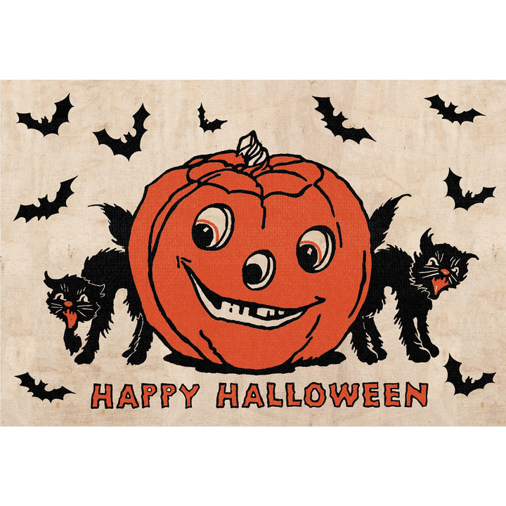 VINTAGE HAPPY HALLOWEEN PAPER PLACEMATS Bonjour Fete - Party Supplies