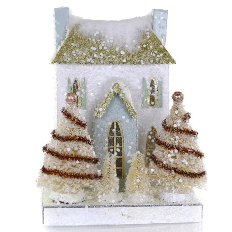 PETITE WHITE HOUSE BY CODY FOSTER Cody Foster Co. Christmas House Bonjour Fete - Party Supplies