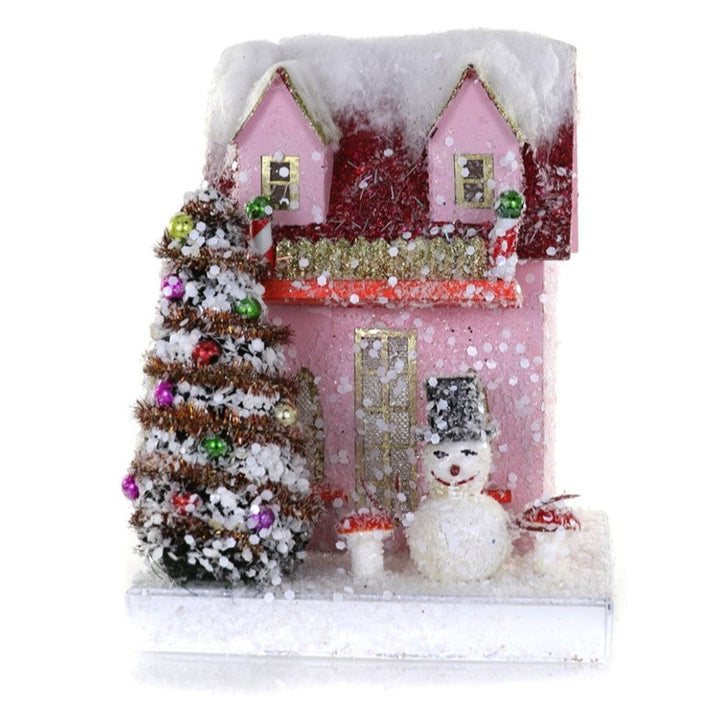 SNOWMAN COTTAGE BY CODY FOSTER Cody Foster Co. Christmas House Bonjour Fete - Party Supplies