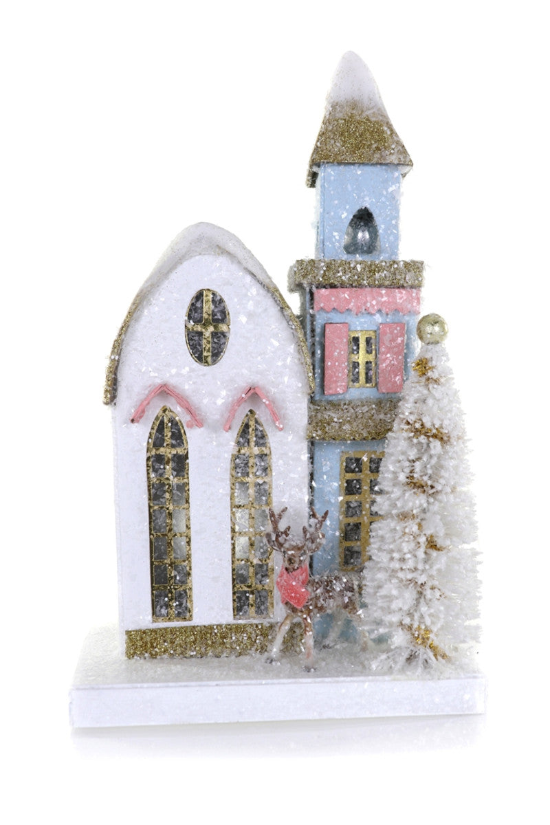 PETITE CHURCH BY CODY FOSTER Cody Foster Co. Christmas House Bonjour Fete - Party Supplies