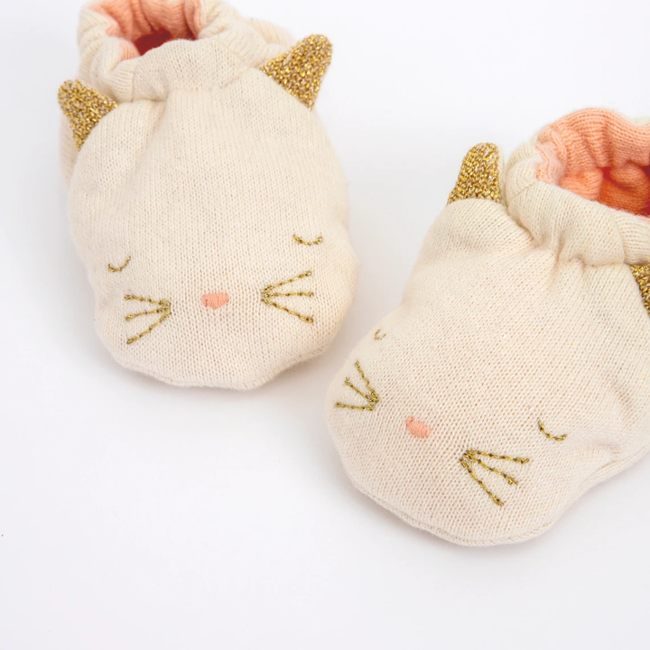 CAT BABY BOOTIES Meri Meri Baby Bonjour Fete - Party Supplies