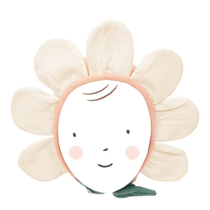 PEACH DAISY BABY BONNET Meri Meri Baby Bonjour Fete - Party Supplies