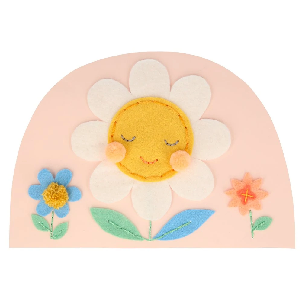FLOWER EMBROIDERY SUITCASE Meri Meri Bonjour Fete - Party Supplies