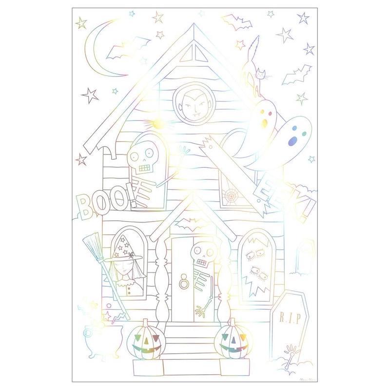 HALLOWEEN COLORING POSTERS Meri Meri Halloween Favors Bonjour Fete - Party Supplies