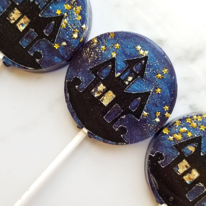 Halloween Haunted House Blackberry Flavored Lollipop Bonjour Fete Party Supplies Halloween Party Favors & Boo Baskets
