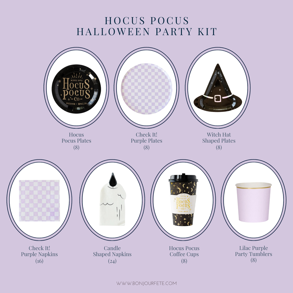 HOCUS POCUS HALLOWEEN PARTY KIT Bonjour Fête Halloween Party Supplies Bonjour Fete - Party Supplies
