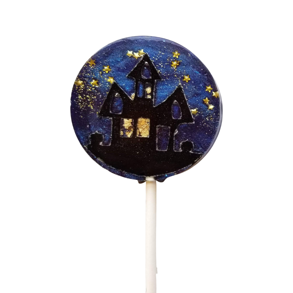 Halloween Haunted House Blackberry Flavored Lollipop Bonjour Fete Party Supplies Halloween Party Favors & Boo Baskets