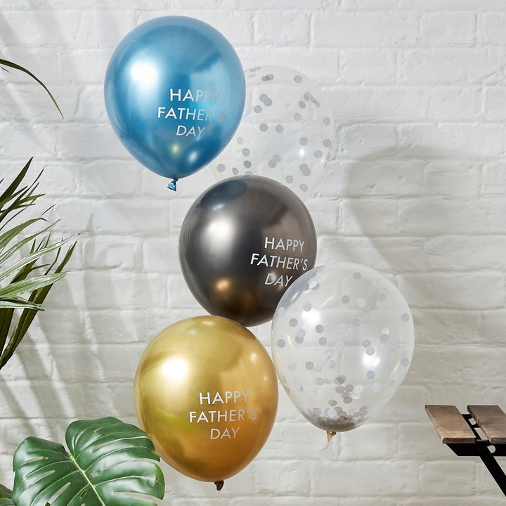 HAPPY FATHER'S DAY BALLOON BUNDLE Ginger Ray UK Bonjour Fete - Party Supplies