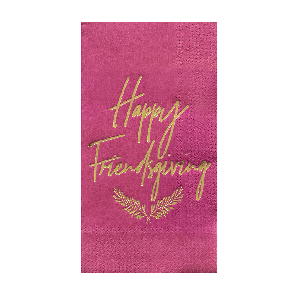 HAPPY FRIENDSGIVING GUEST NAPKINS Jollity & Co. + Daydream Society Thanksgiving Tableware FRIENDSGIVING PARTY SUPPLIES  Bonjour Fete - Party Supplies