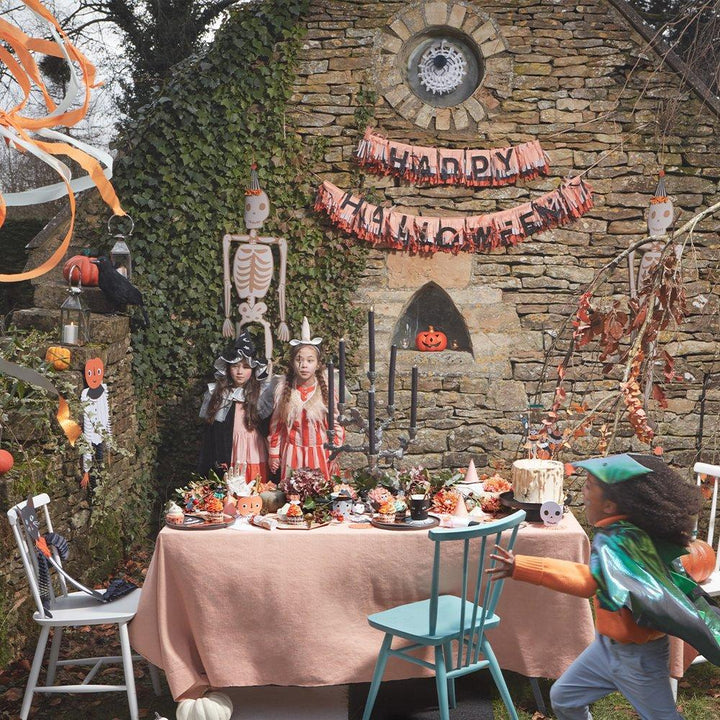 HAPPY HALLOWEEN FRINGE GARLAND BANNER Meri Meri Halloween Decor Bonjour Fete - Party Supplies
