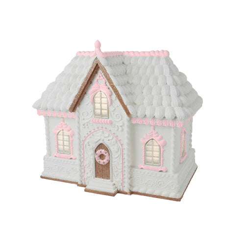 WHITE GINGERBREAD HOUSE December Diamonds Christmas Baking Bonjour Fete - Party Supplies