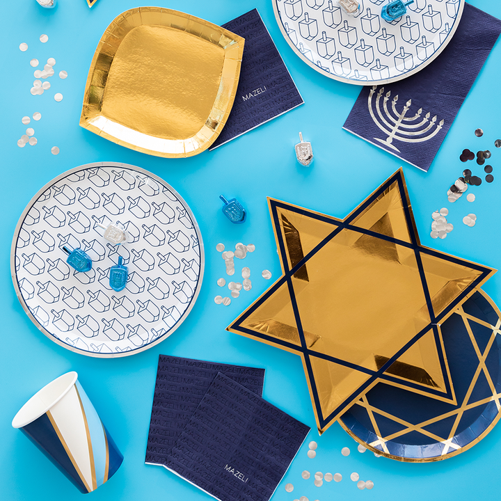 DREIDEL DINNER PLATES Jollity & Co. + Daydream Society Plates Bonjour Fete - Party Supplies