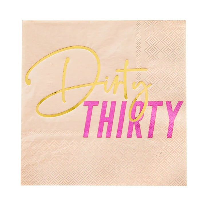 DIRTY THIRTY LARGE NAPKINS Jollity & Co. Bonjour Fete - Party Supplies