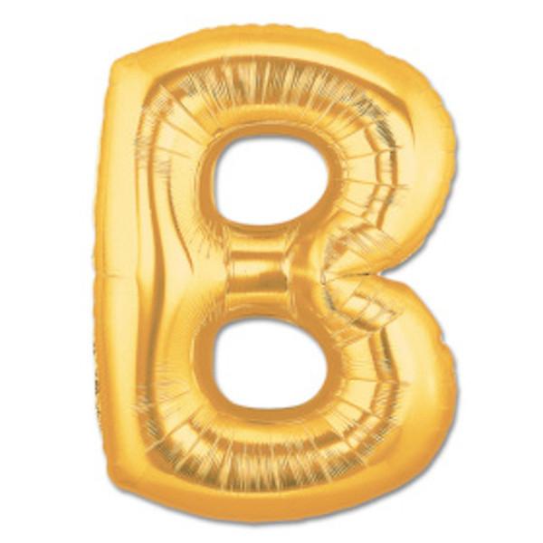 LETTER B FOIL BALLOON Northstar Balloons Balloon 16" / Metallic Gold Bonjour Fete - Party Supplies
