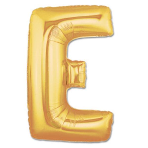 LETTER E FOIL BALLOON Northstar Balloons Balloon 16" / Metallic Gold Bonjour Fete - Party Supplies