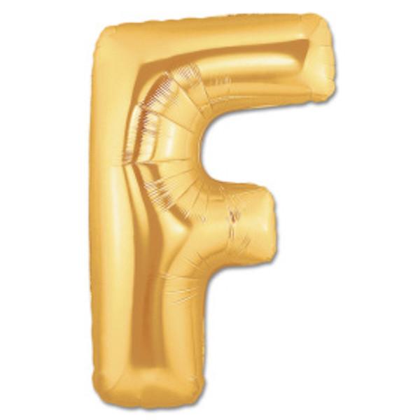 LETTER F FOIL BALLOON Northstar Balloons Balloon 16" / Metallic Gold Bonjour Fete - Party Supplies