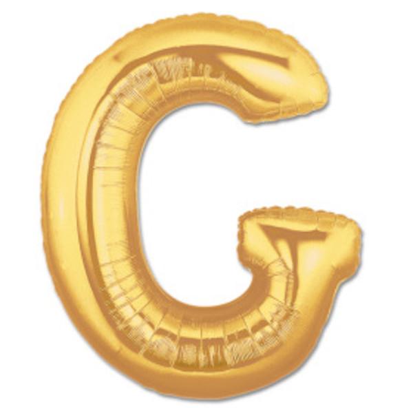 LETTER G FOIL BALLOON Northstar Balloons Balloon 16" / Metallic Gold Bonjour Fete - Party Supplies
